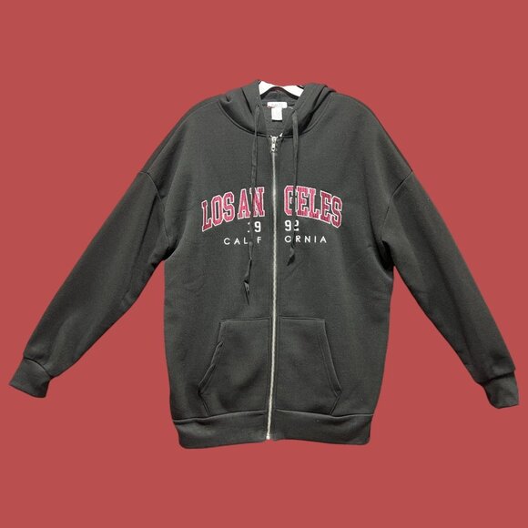 Rue 21 - Men's Long Sleeve Hooded Sweatshirt - Black - Medium - Picture 1 of 14